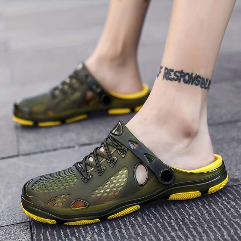 Men Slippers Summer Style Blue Size Uk 7