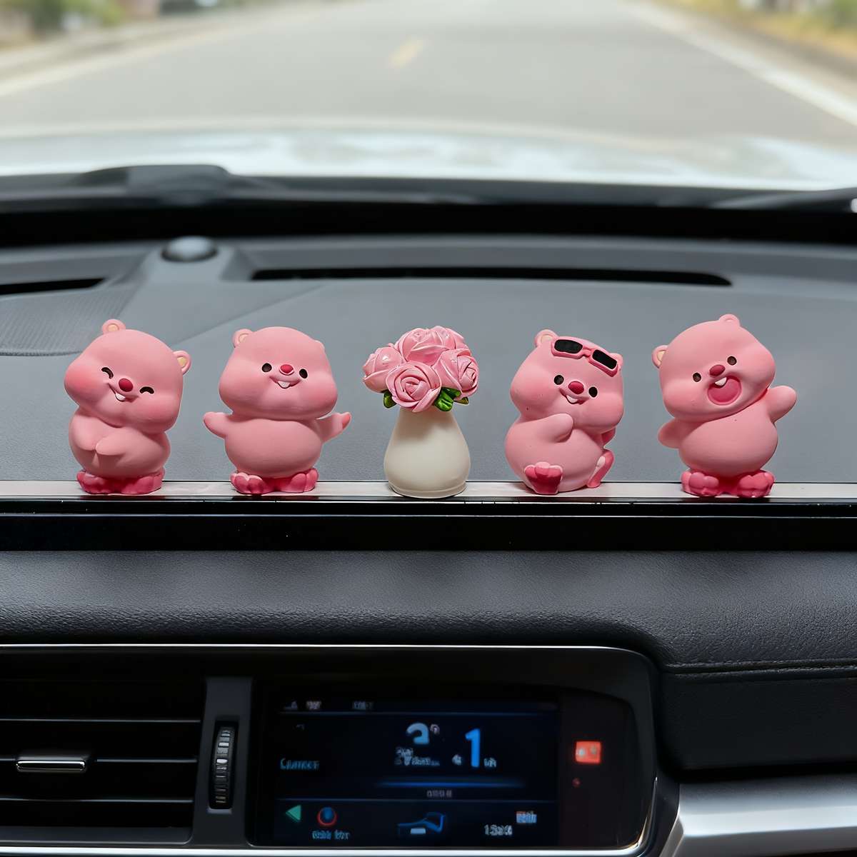 Car Interior Decor Style 5Pcs Car Ornament Set