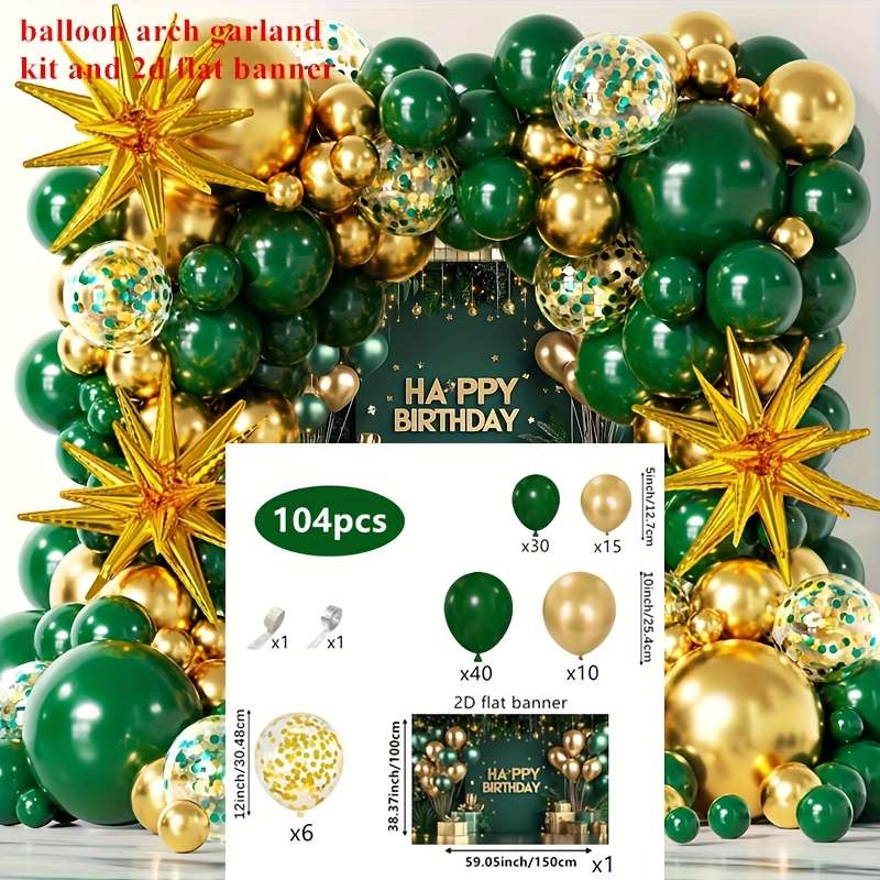 Balloon Quantity 104Pcs