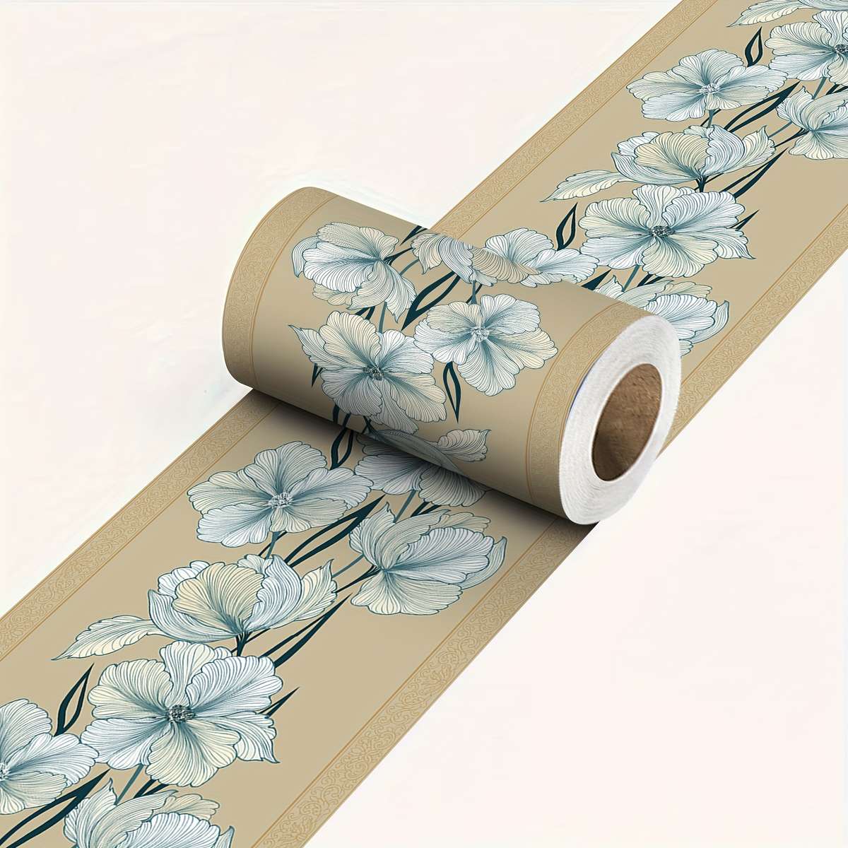 Pro Self Adhesive Table Wrap 461 color blue - white size 12x500cm