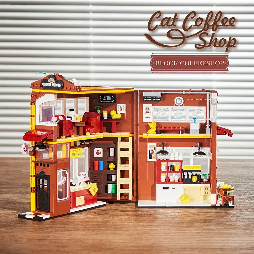Building Toy Architectural Model Toy Set Style Book Store