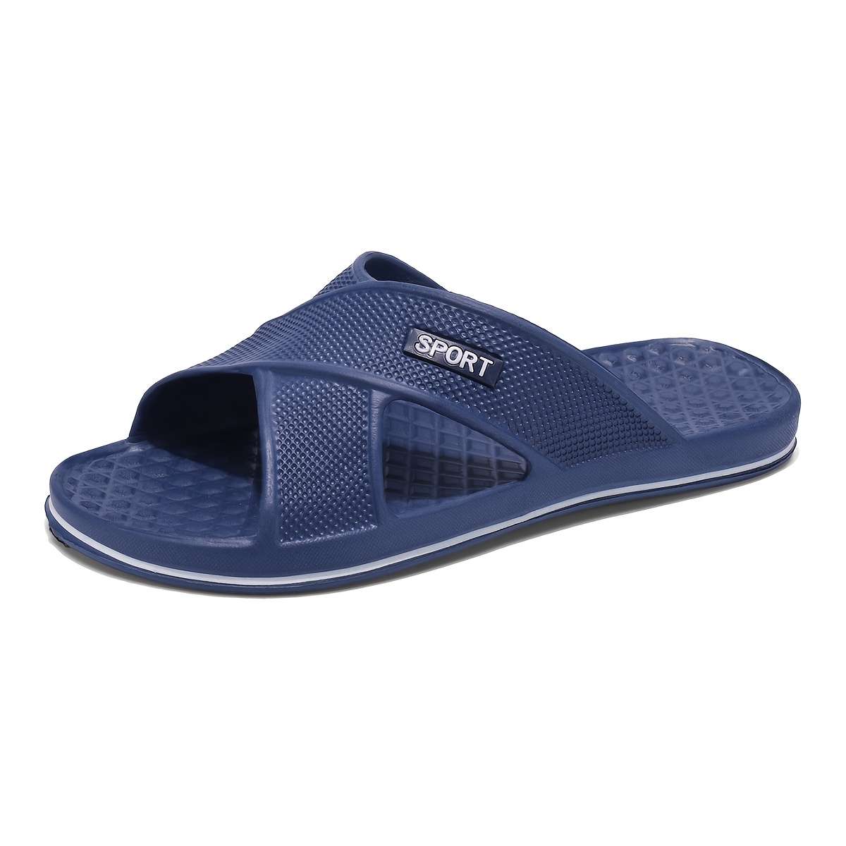 Men Slippers Summer Style Grey Size Uk 7