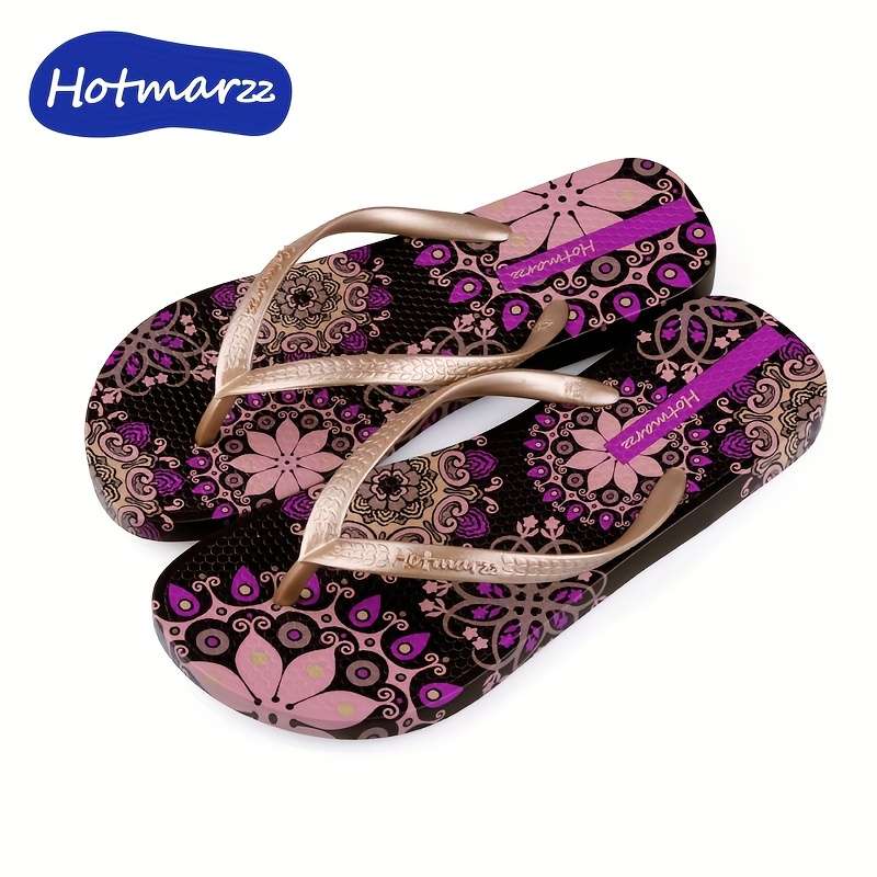 Ladies Summer Flip Flops Red Uk 7