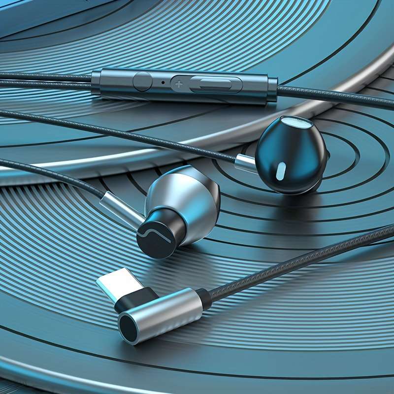 Wired Headphones Blue Model 3.5Mm Round Jack