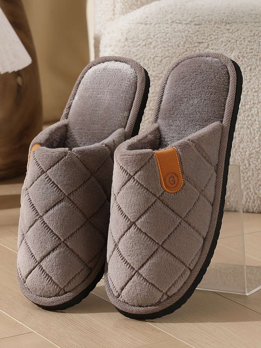 Cotton Slippers Color Grey Sizeuk 7.5-8