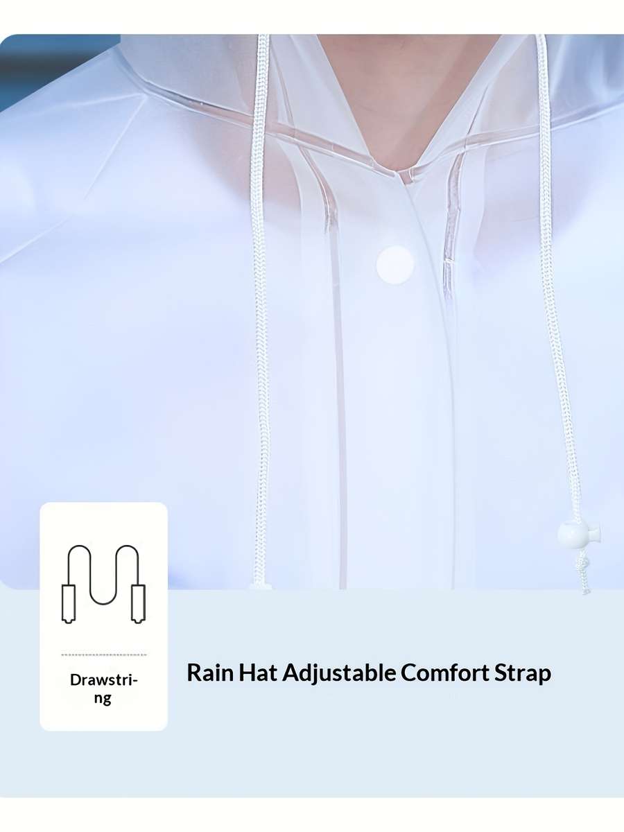 Raincoat Translucent White Size Asian M