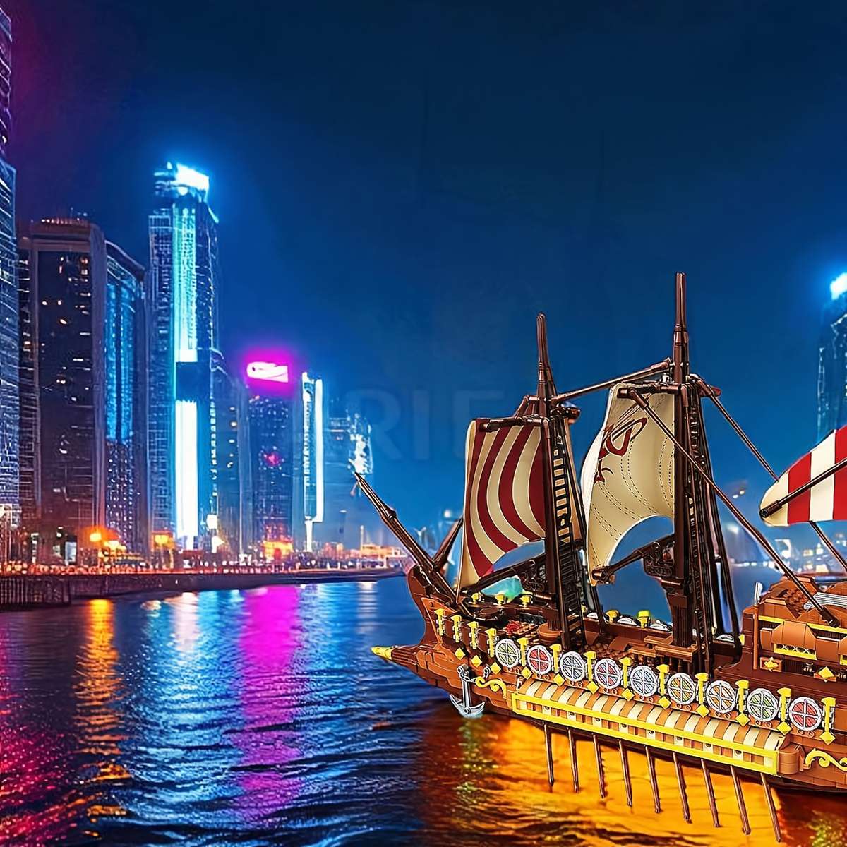 3D Jigsaw Puzzle Model Ship Composition Abs Material