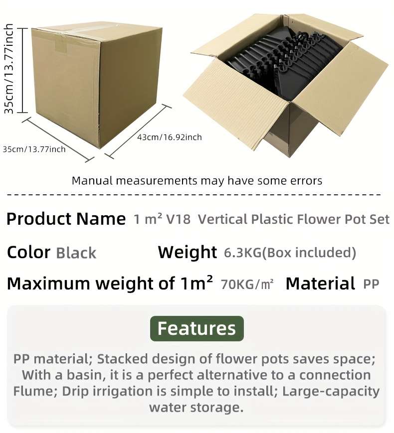 Flowerpot Color Black