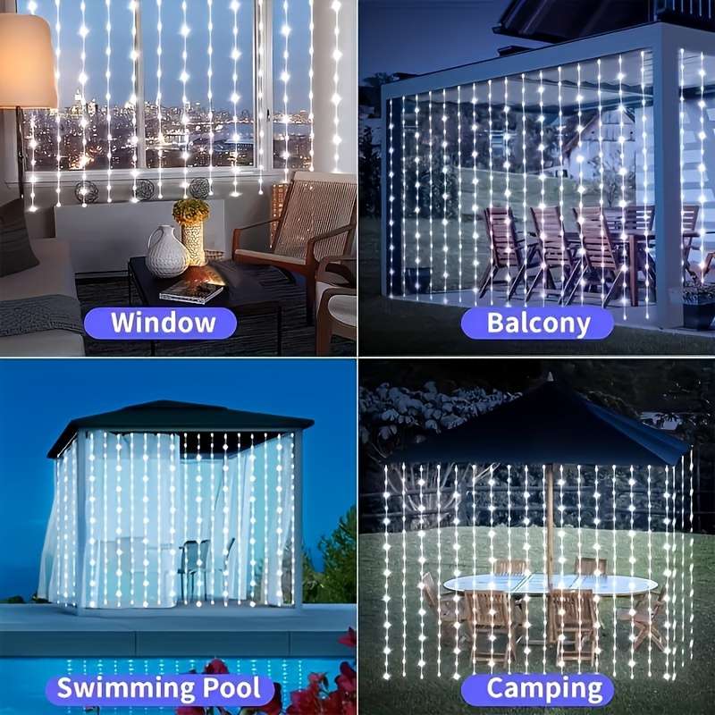 String Lights Color White Light Size298.7Cm   198.12Cm 200Led