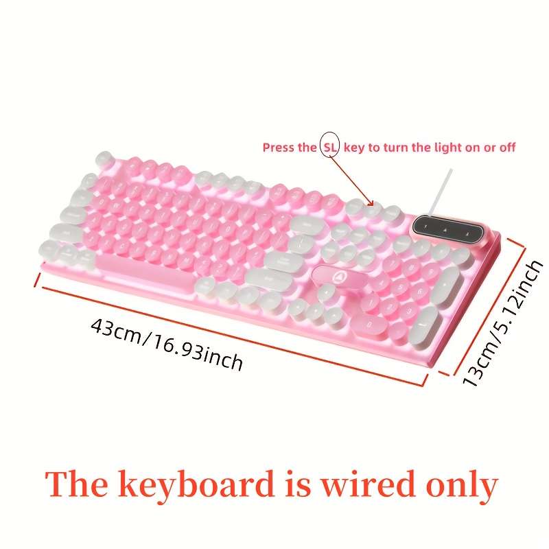 keyboard color White Blue