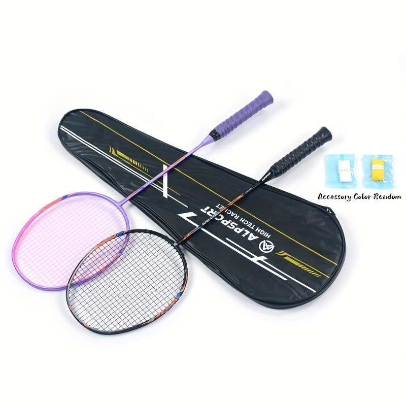 Badminton Racket Items Purple  Black Free Bag