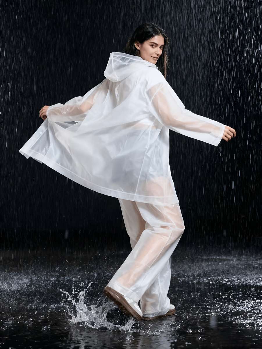 Raincoat Black Size Asian Onesize