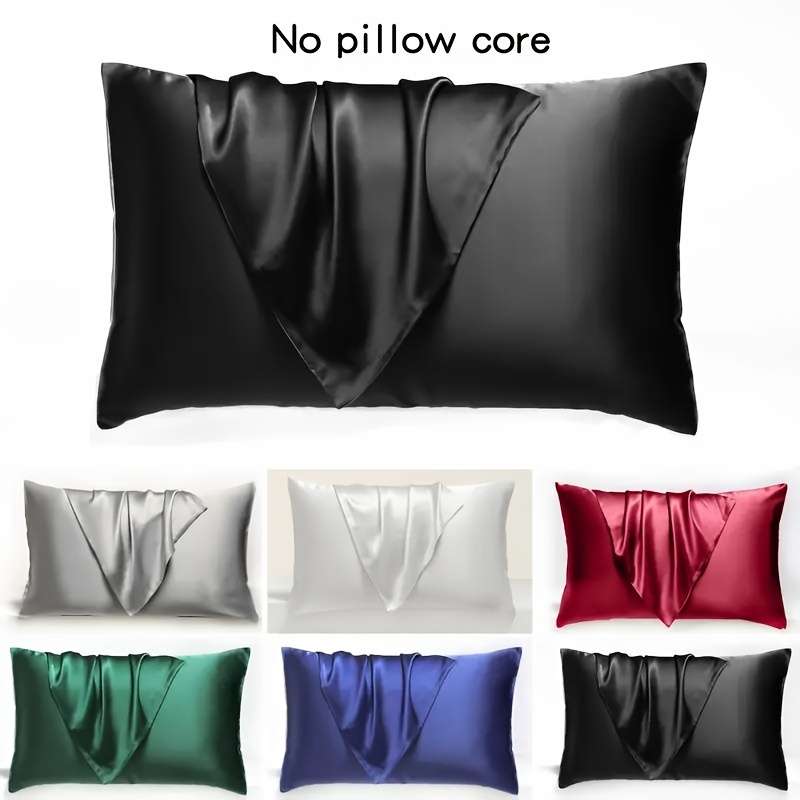 Satin Pillowcase Color Light Grey Size50Cm*90Cm