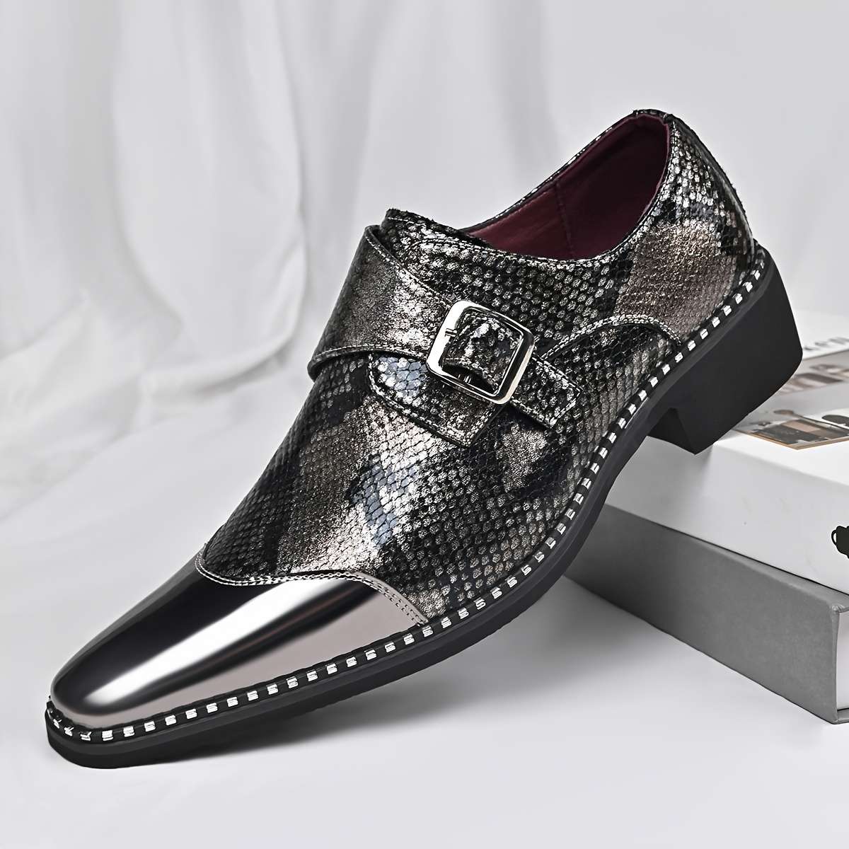 Mens Leather Shoes Color Red Sizeuk 10.5