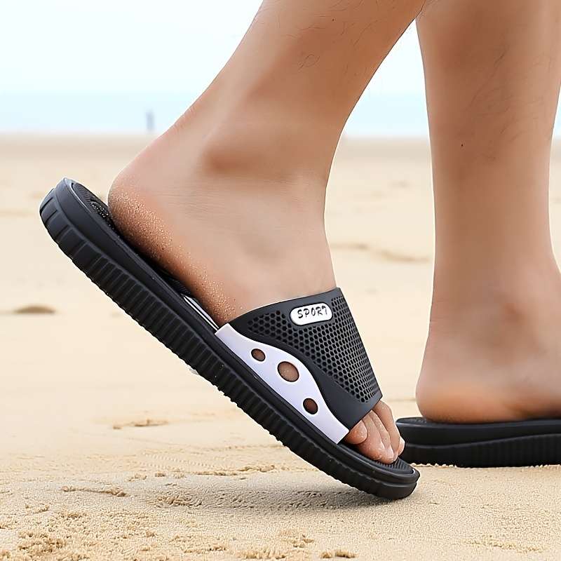Men Slippers Summer Style Green Size Uk 7