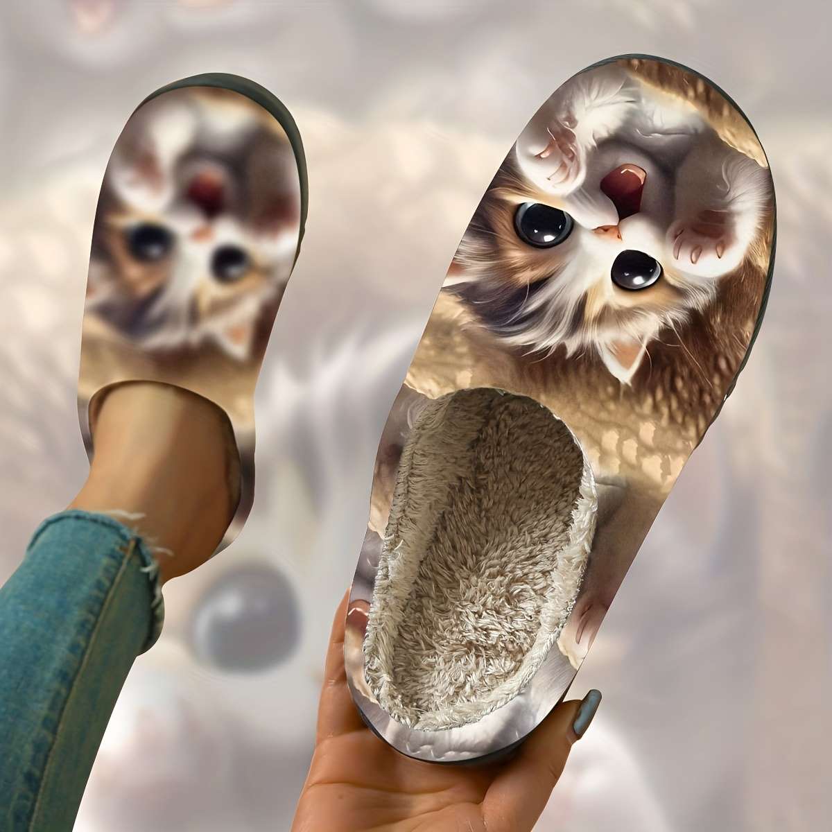Cotton Slippers Color Multicolor Sizeuk 7.5-8