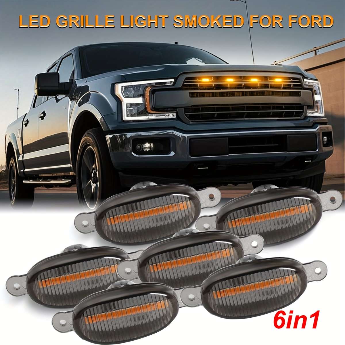 Car Lights Items 4In1 Grille Lights