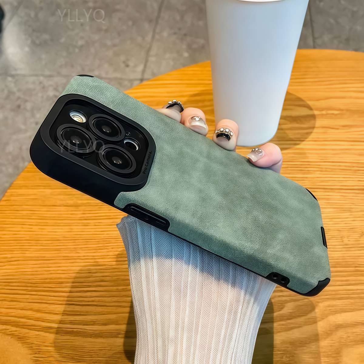 1Pc Black For iPhone 16 Pro Max Phone Case Phone Cover