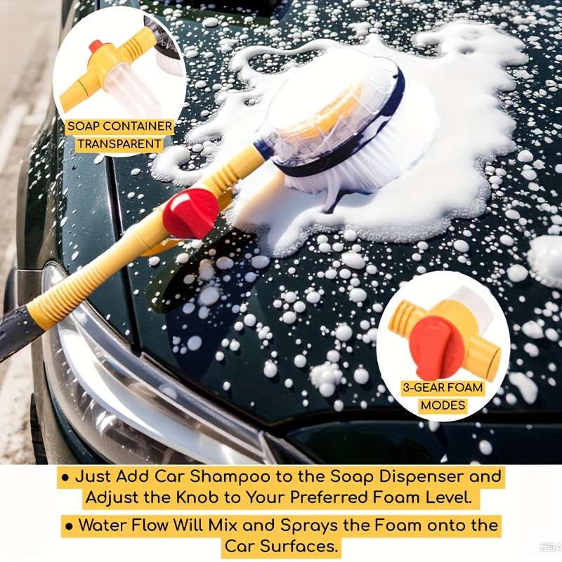 Industrial Multi Purpose Portable 360 Rotating Car Brush With Equipment