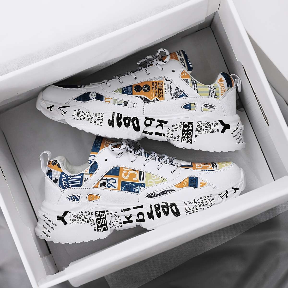 Sneakers Color White And Black Sizeuk 7