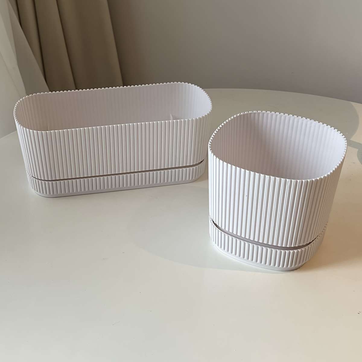 Flowerpot  1Pcmodel Rectangle  With Tray