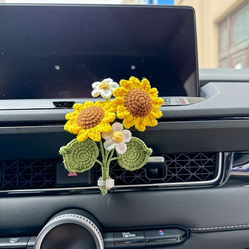 Car Interior Decor Items Sunflower