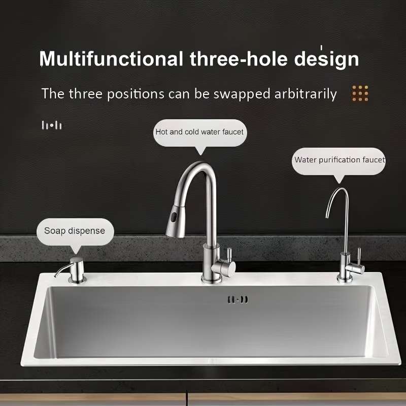 21.7-Inch Stainless Steel Single-Bowl Kitchen Sink
