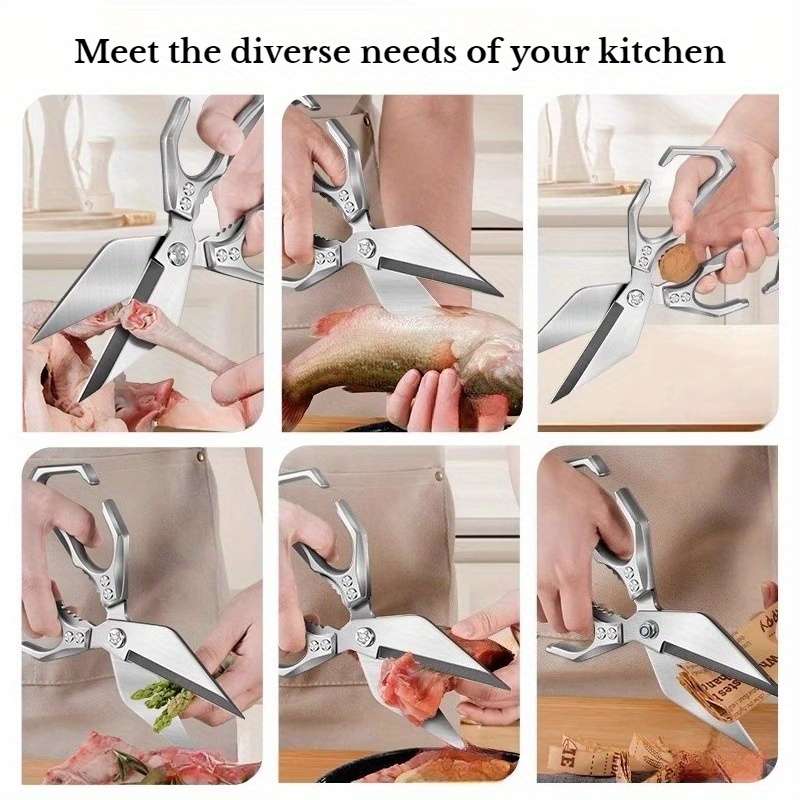 Scissors Quantity Triangular Nose Semi Open Kitchen Scissors  Knife Sharpener  2 Pieces