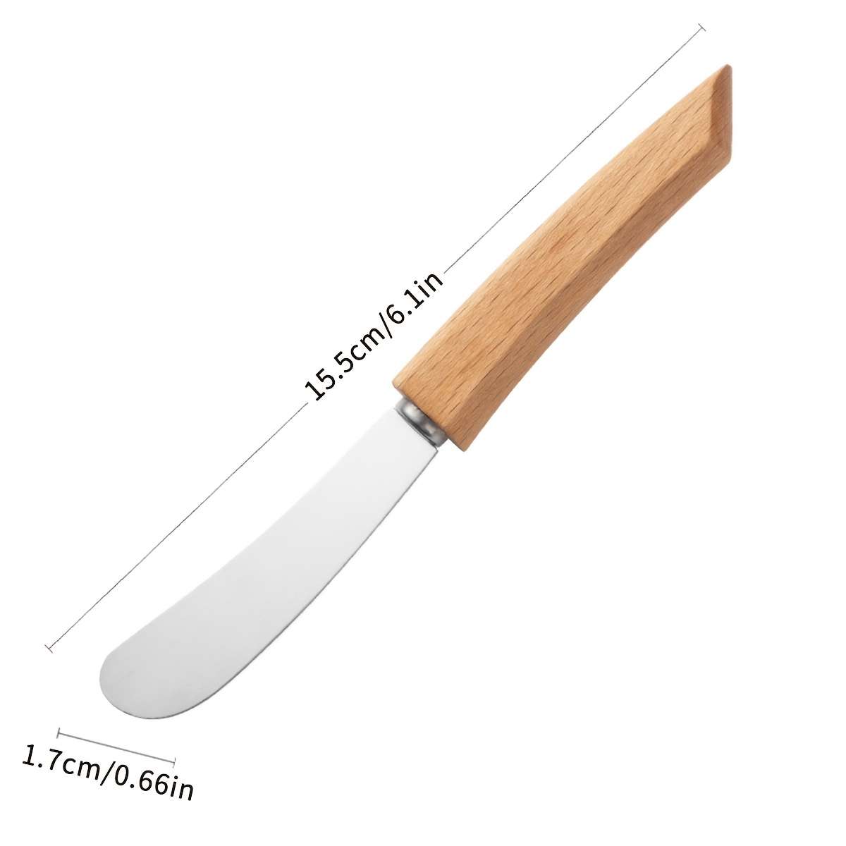 Bread And Cheese Knife Model 2Pcs Beech Butter Knife