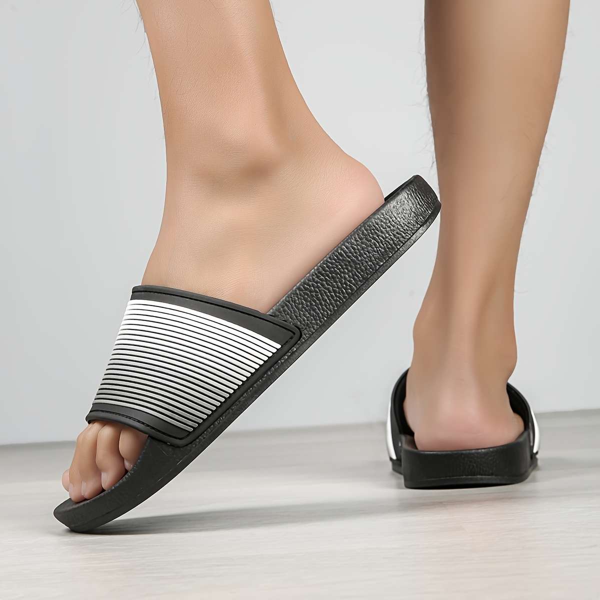Men Slippers Summer Style White Size Uk 7