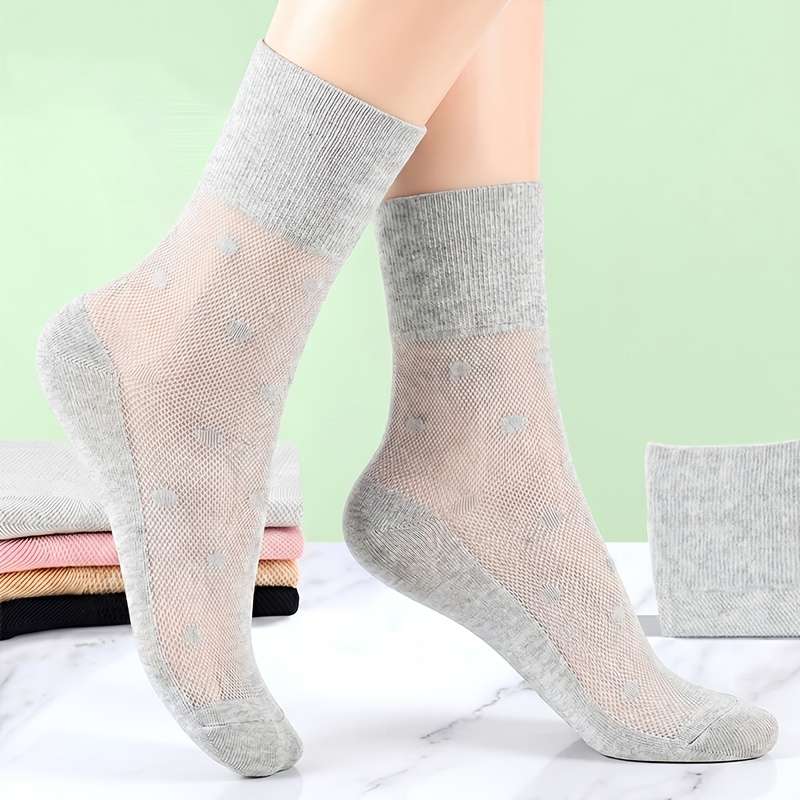 Women S Socks Color White 5 Pairs Size Onesize