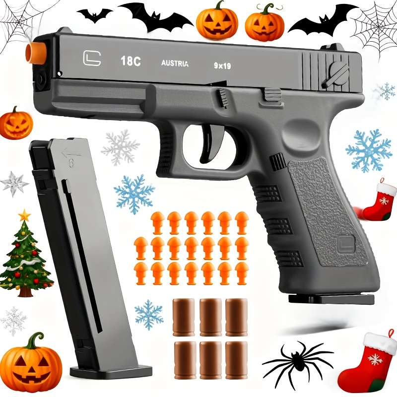 Toy Gun Items 2Pcs Black