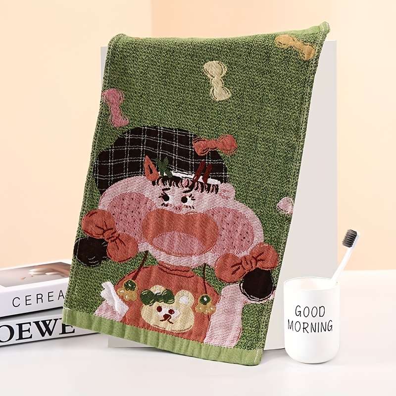 Towel Style Cute Girl Quantityrandom Color  2Pcs