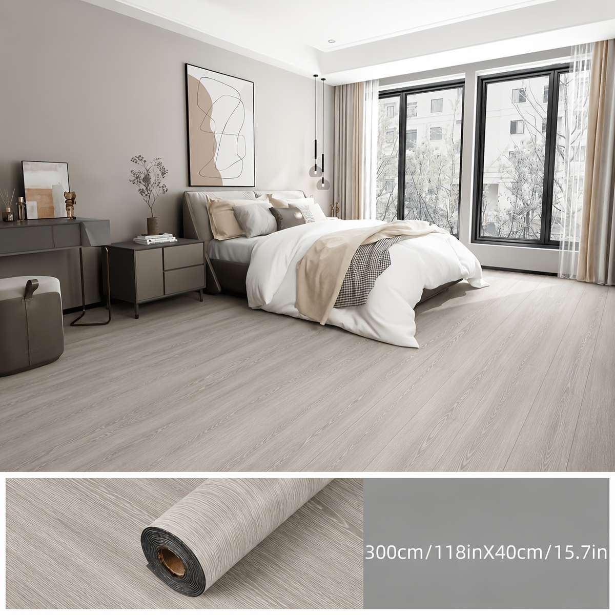Self Adhesive Floor Stickers Emberwood Trace Hdb007 1 Roll  Coverage Area 1.2 M2  12.92 Sq Ft