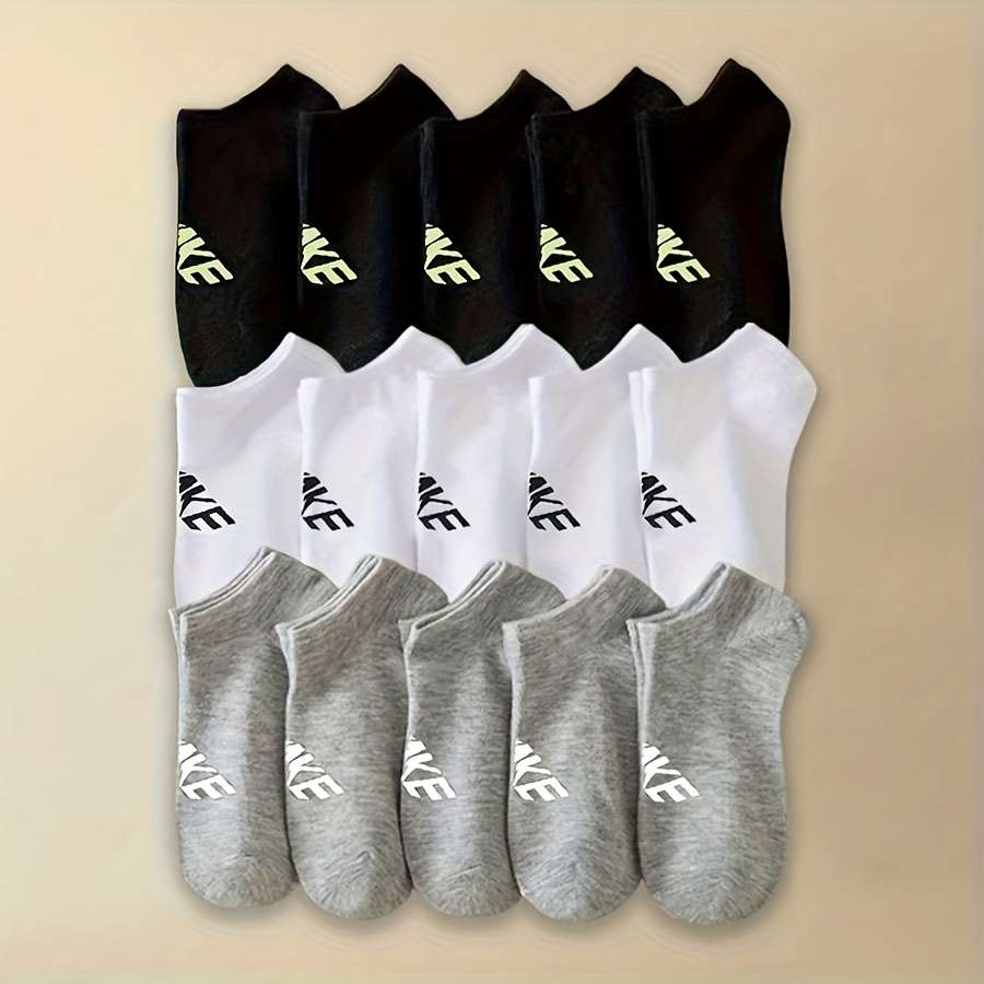 15 Pairs Mixed Color One Size High Elastic Socks