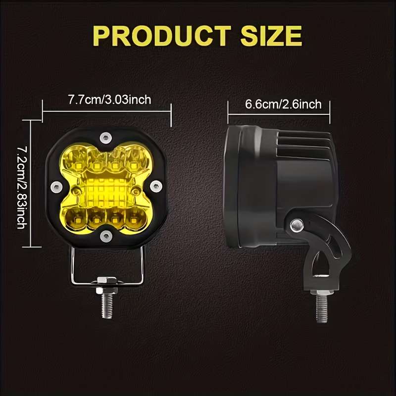 Car Lights Model V4 Yellow Light Line Set