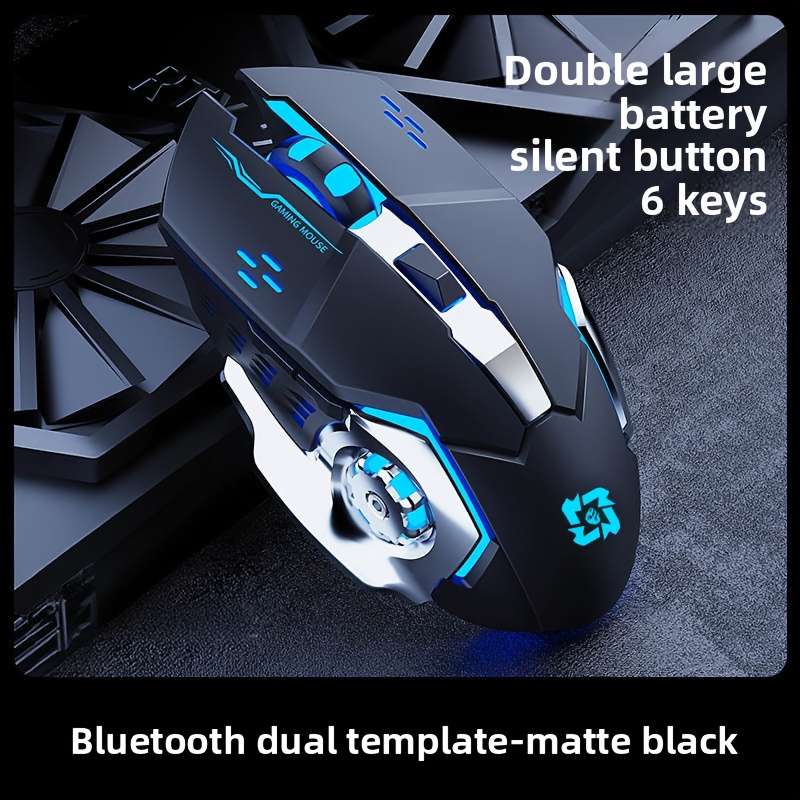 Mouse Color Black Top Version   Dual Mode Charging  Add  2.4G  Add  Light Up