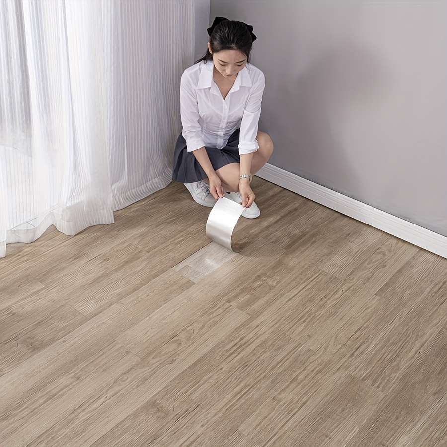Self Adhesive Floor Stickers Gray 30Pcs