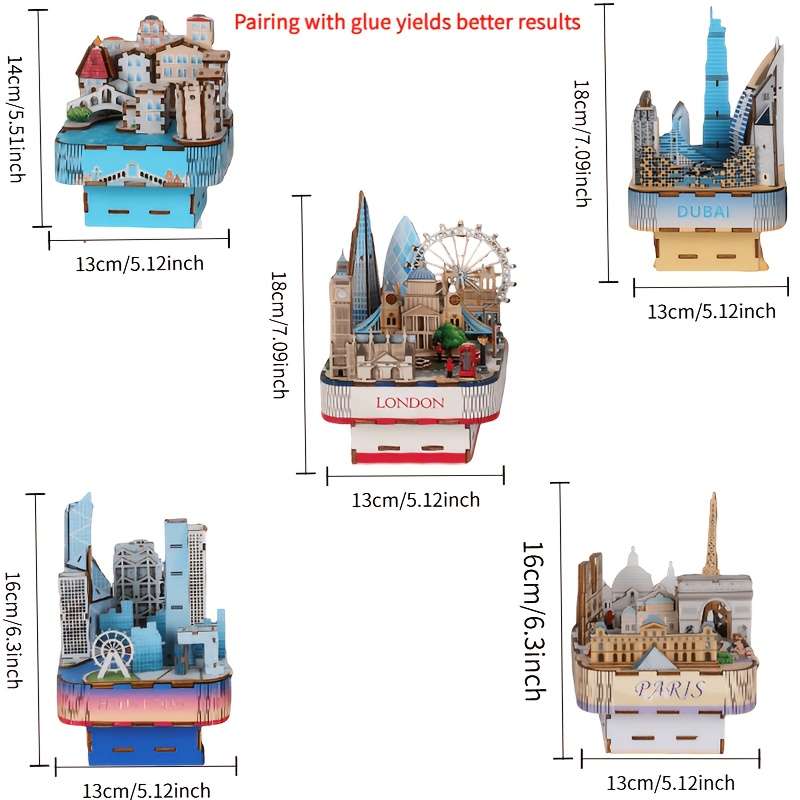 Building Toy Architectural Model Toy Set Model Paris A