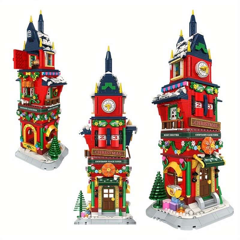 Building Toy Architectural Model Toy Set Style Clock Tower Model