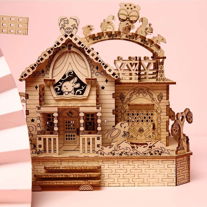 3D Building Model Puzzle Set