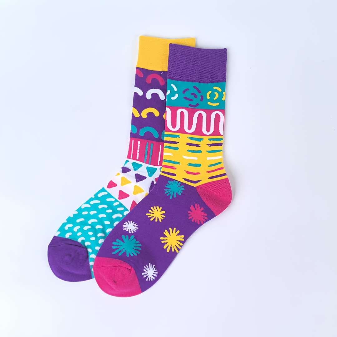 Women S Socks Color Multicolor Graffiti1 Pair Size Asian Onesize