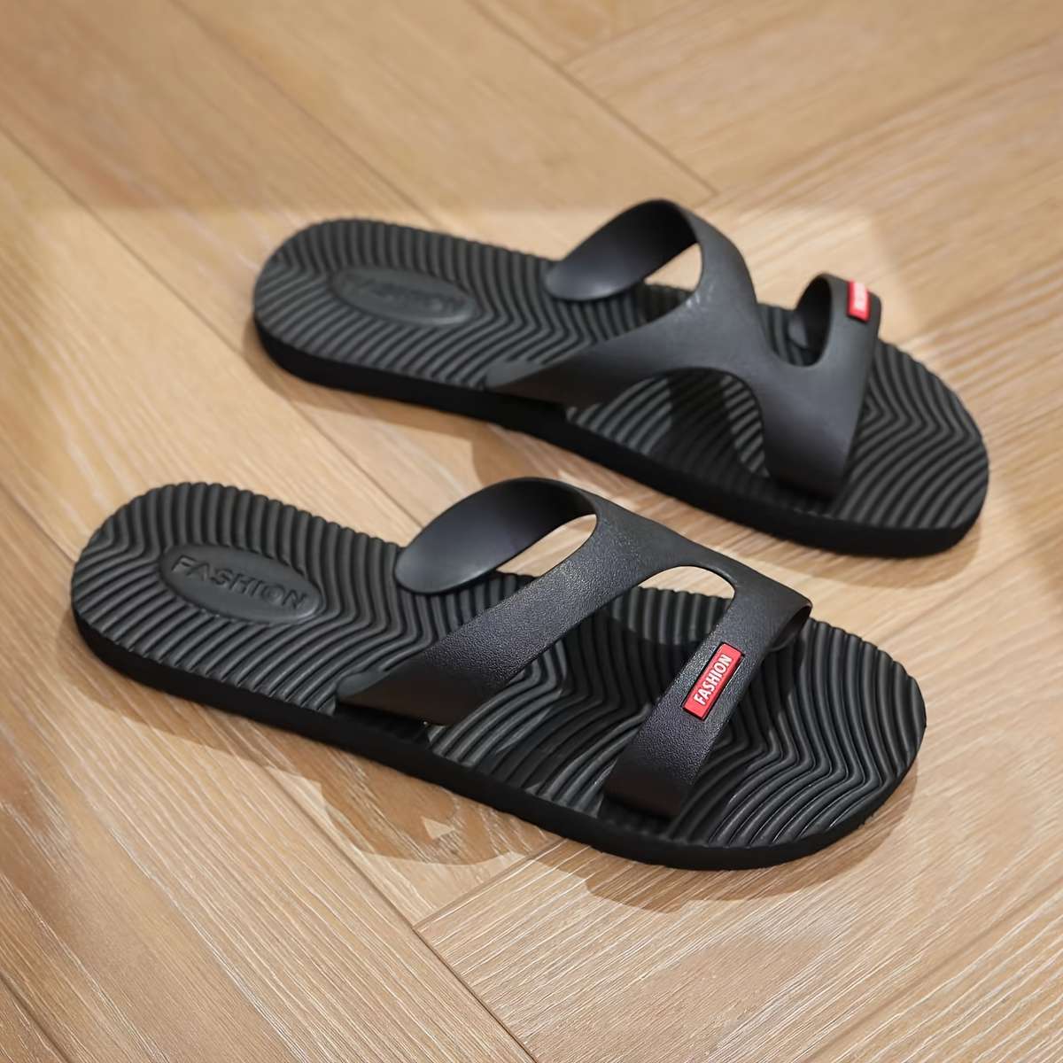 Men Slippers Summer Style Red Size Uk 7