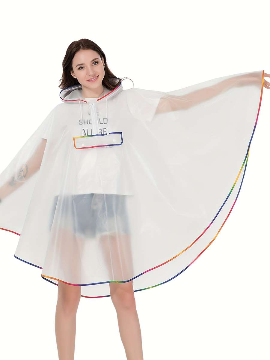 Raincoat White Size Asian Onesize
