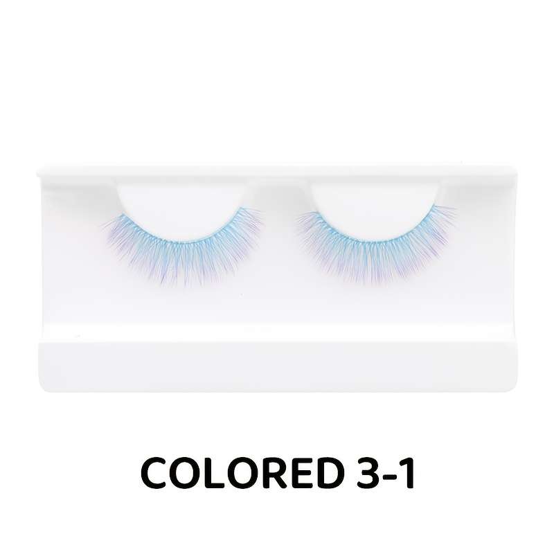 3 Pairs Professional Natural Soft Individual Lashes Color Colored 4 2 Fried Hair
