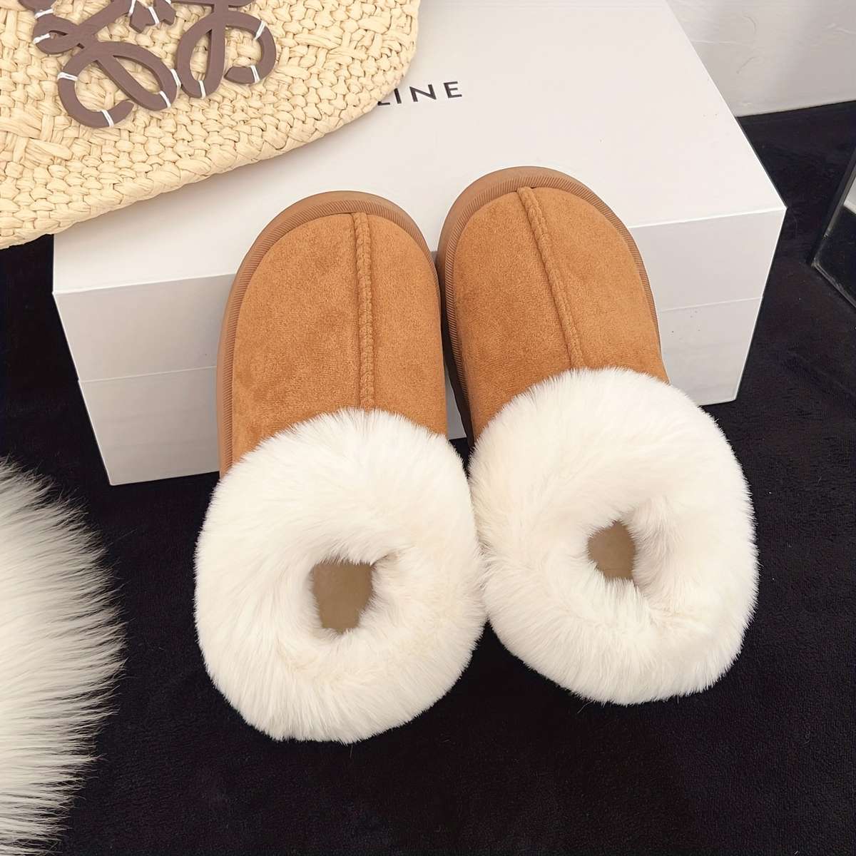 Cotton Slippers Color Camel Sizeuk 4 Big Kid