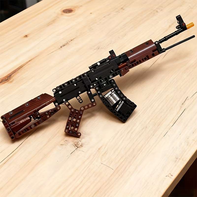 1000Pcs Set Building Block Guns Black Guns High Difficulty Firearm Building