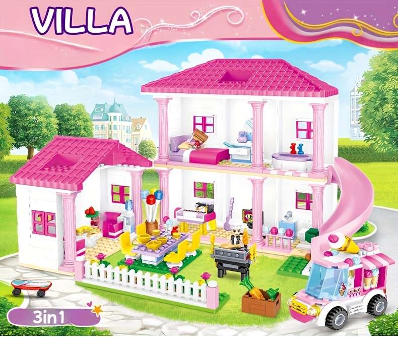 Building Toy Architectural Model Toy Set Quantity 1142Pcs
