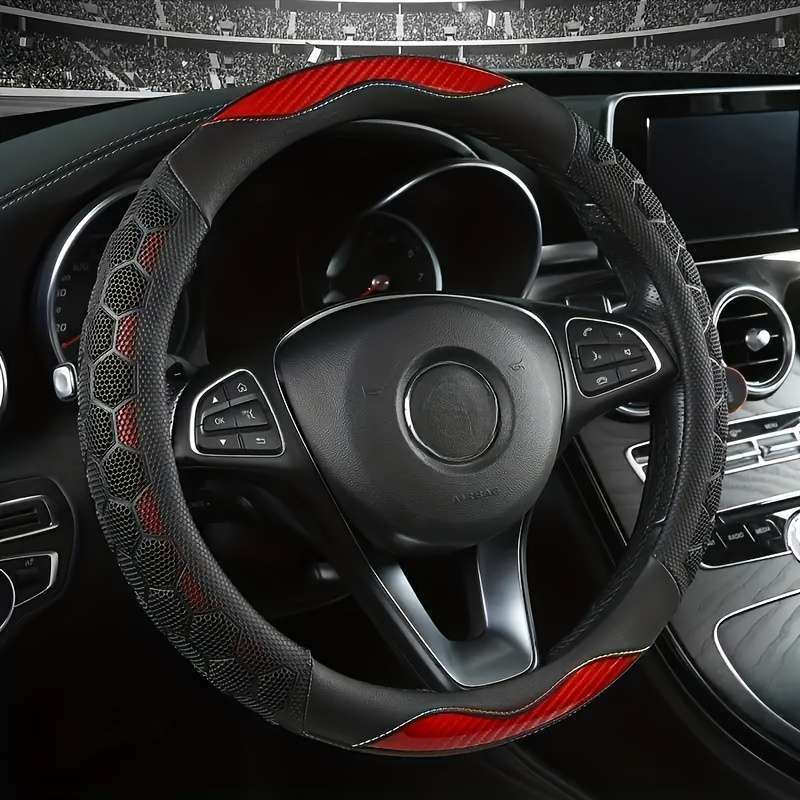 Car Steering Wheel Cover Coffee Color
