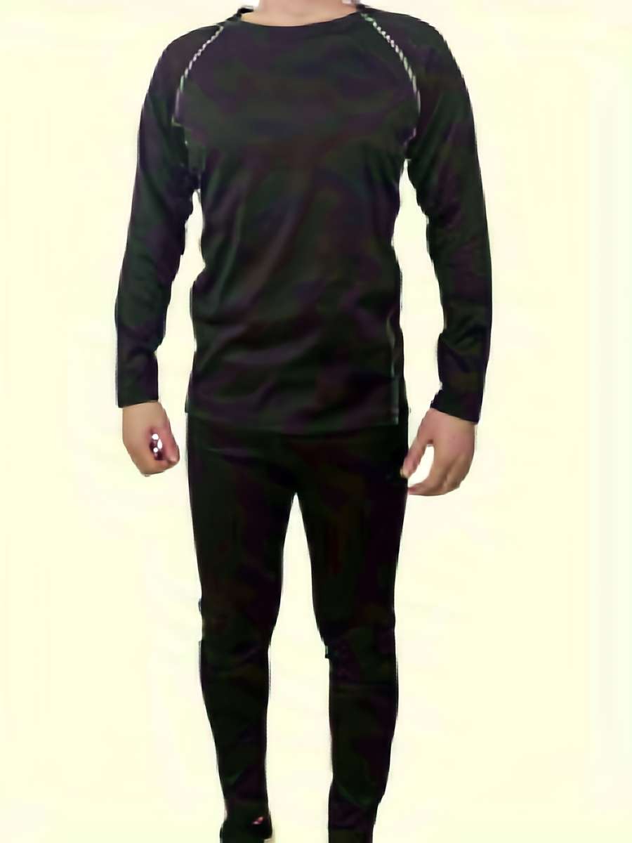 Thermal Underwear Color Black Black Line Sizel
